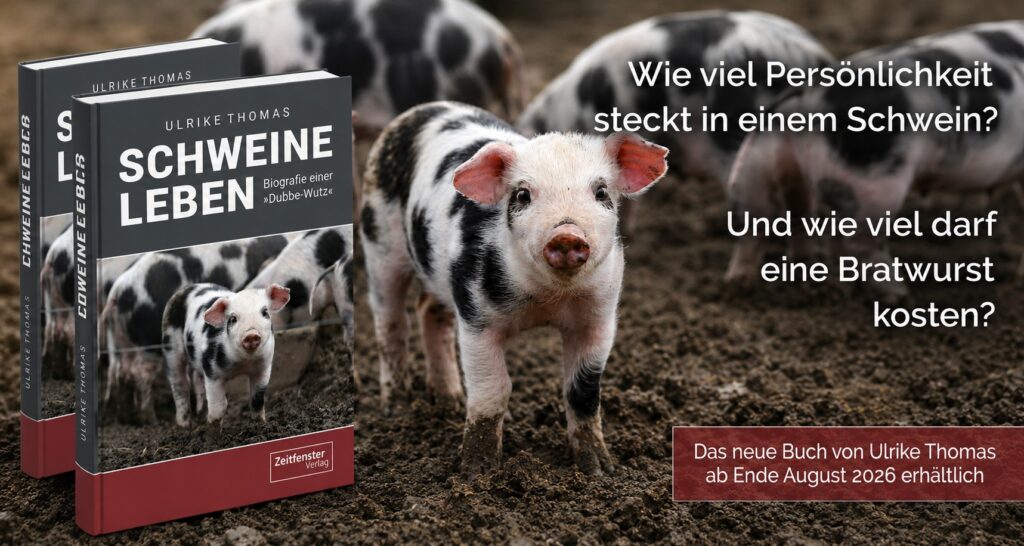 Header zur Buchvorstellung Schweineleben von Ulrike Thomas